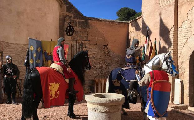 Recreación de la batalla de Pavía en el castillo de Benissanó.