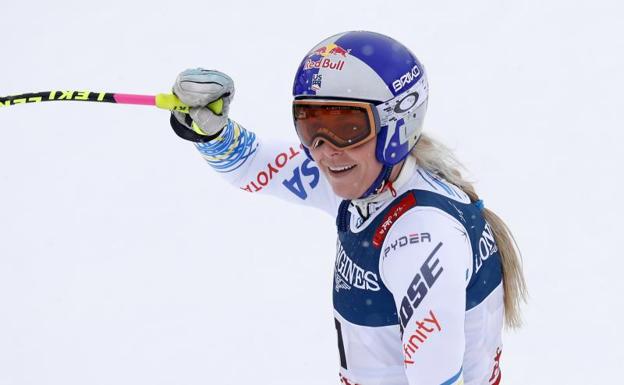 Lindsey Vonn durante los Mundiales de Are.