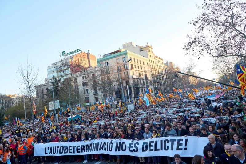 Fotos: La manifestación contra el juicio del &#039;procés&#039;, en imágenes