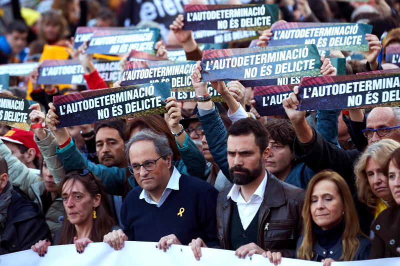 Fotos: La manifestación contra el juicio del &#039;procés&#039;, en imágenes