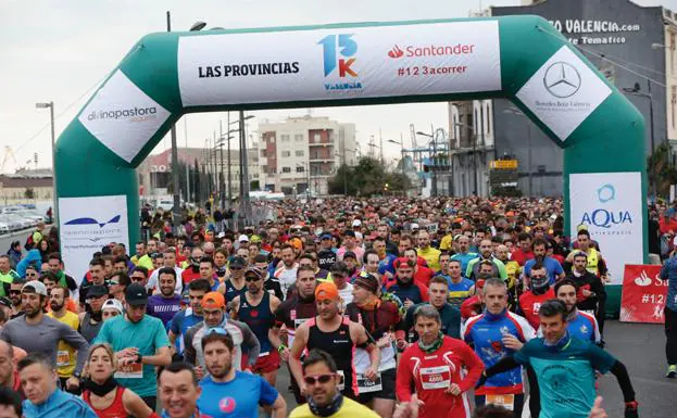 15k Valencia Abierta al Mar 2019. Carrera popular Las Provincias