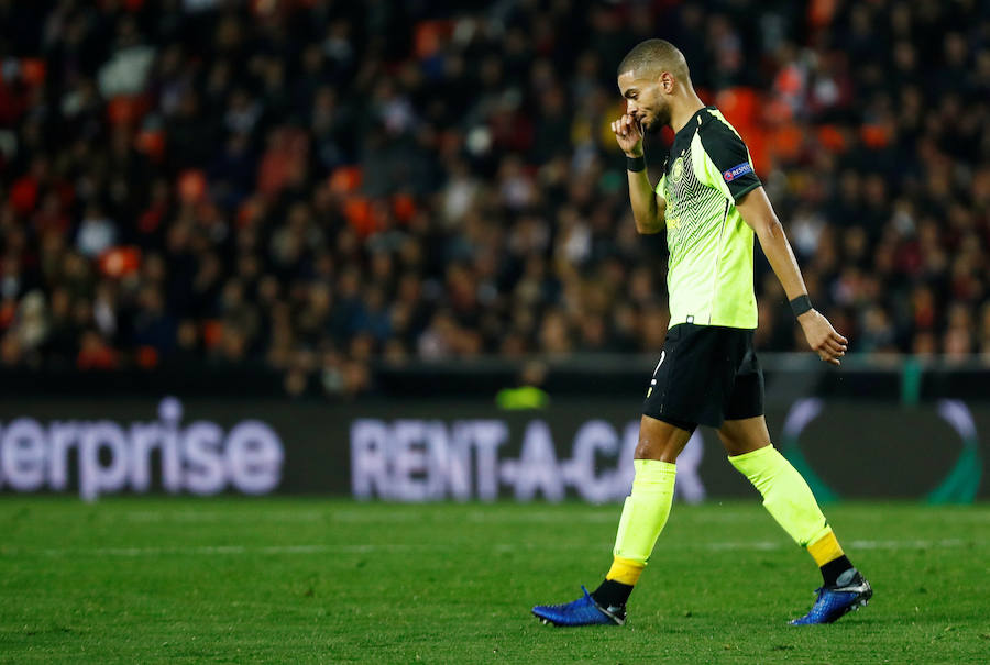 Las mejores fotos del partido de vuelta de dieciseisavos de Europa League disputado en Mestalla