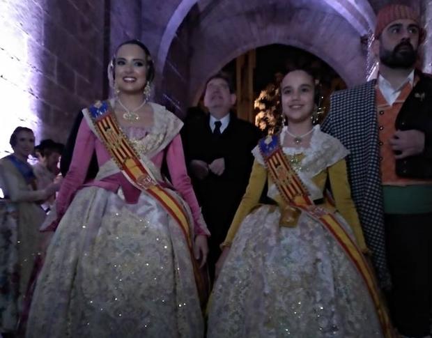 Marina y Sara, falleras mayores de Valencia. 