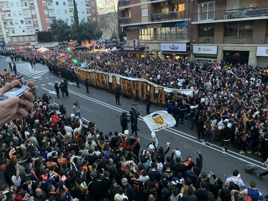 Fotos: La afición del Valencia toma Mestalla en la semifinal de Copa 2019