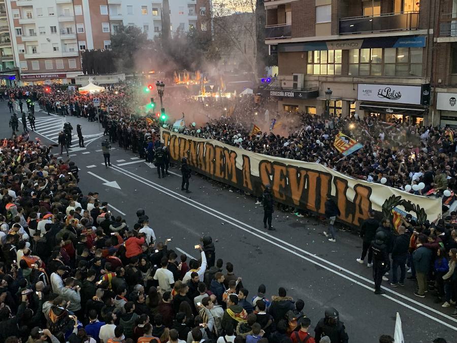 Fotos: La afición del Valencia toma Mestalla en la semifinal de Copa 2019