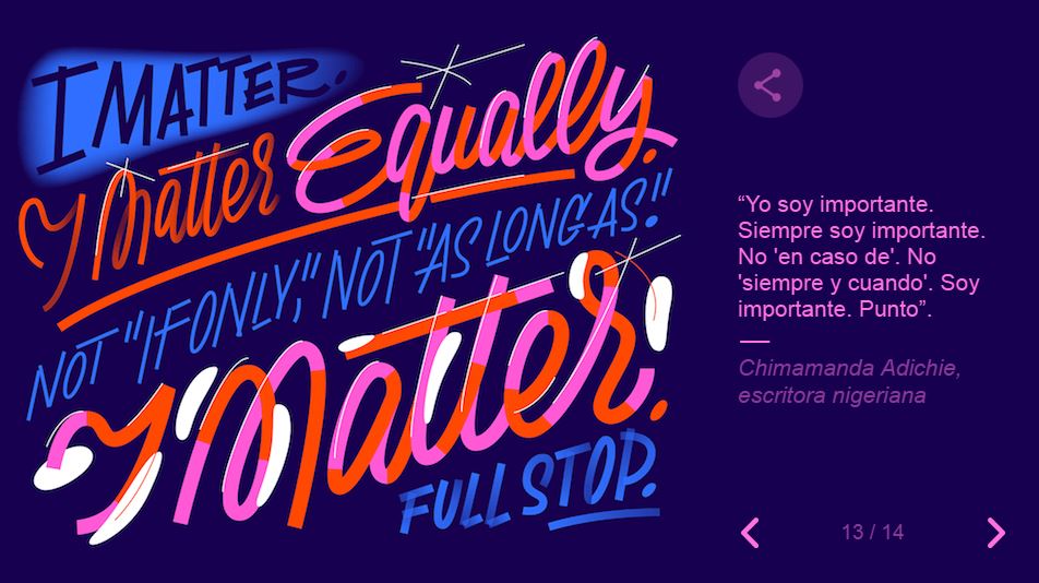 Fotos: El doodle de Google del Día de la Mujer 2019: las 13 frases de mujeres que cambiaron el mundo