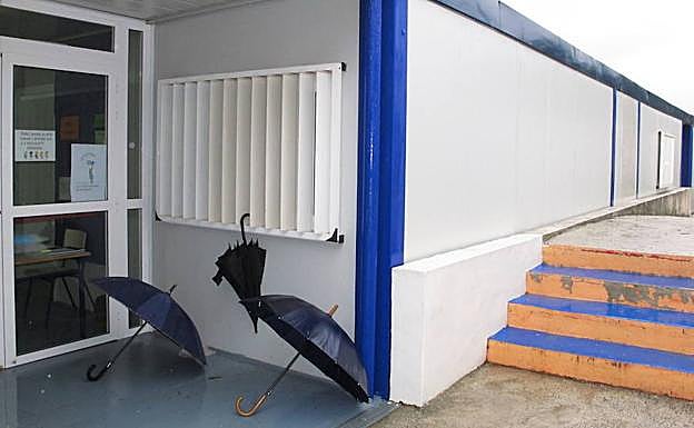 Barracones del Ceip La Xara de Dénia, en una foto de archivo.