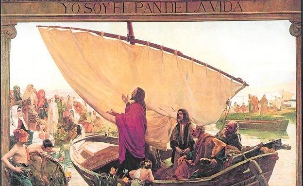 Imagen principal - 'Pan de la vida' (1897). Lladró. Lienzo de tema religioso que Fundación Bancaja expuso el año pasado. | 'Ráfaga de viento' (1904). IVAM. La obra se caracteriza por el dinamismo y la ligereza que el artista imprime a la pintura. | 'Mi familia' (1901). Ayuntamiento de Valencia. Homenaje velazqueño de Sorolla en el que retrata a su propia familia. 