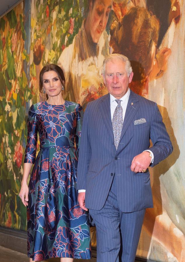 Fotos: La reina Letizia y el príncipe Carlos de Inglaterra inauguran exposición de Sorolla en la National Gallery