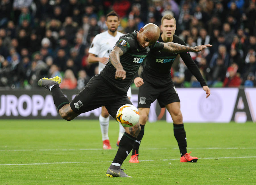 Estas son las fotos que deja el partido de vuelta de octavos de Europa League en el Estadio FC Krasnodar