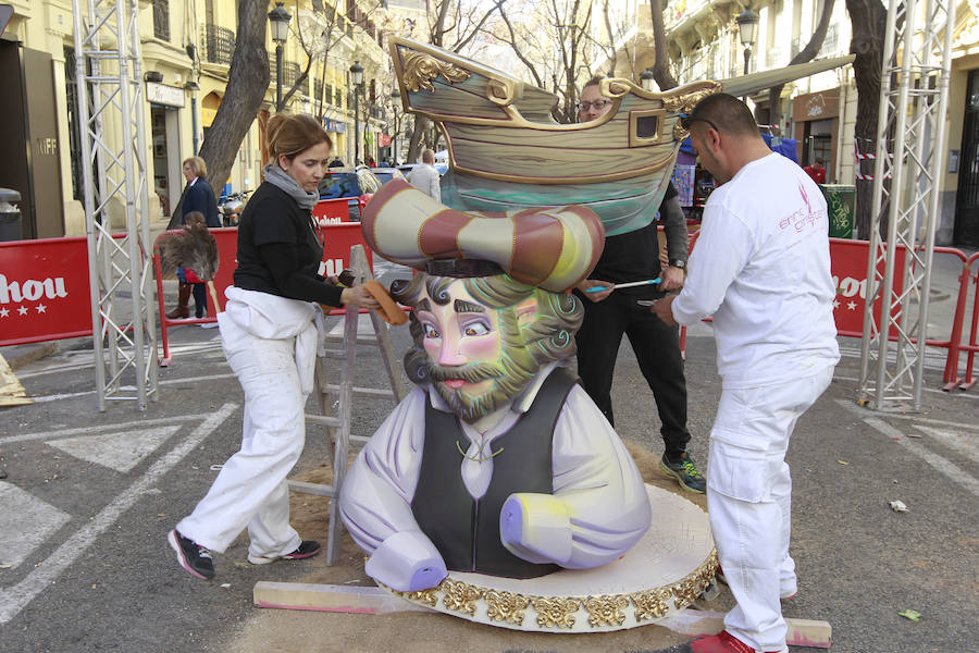 Las principales demarcaciones lucen ya los adelantados trabajos artesanos.