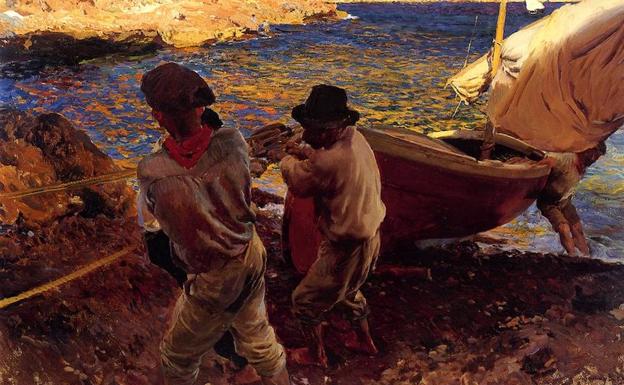 Obra 'Fin de jornada', de Joaquín Sorolla.