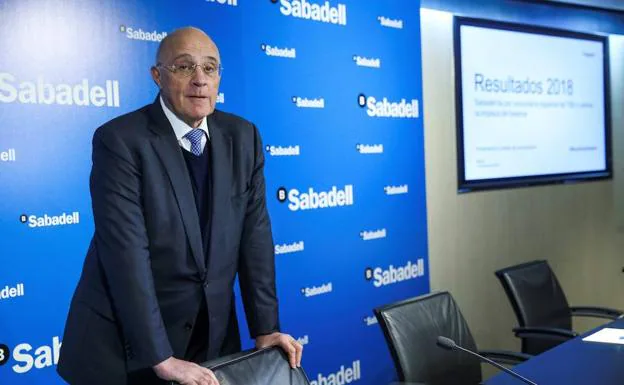 El presidente del Banco de Sabadell, Josep Oliu.