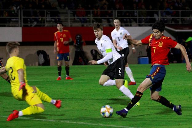 Soler, en el partido con la sub-21 ante Austria. 