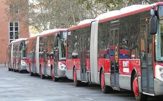 Autobuses de la EMT de Valencia.