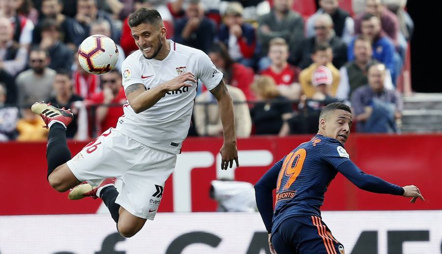 Estas son las fotos del partido de la jornada 29 de LaLiga en el Sánchez Pizjuán