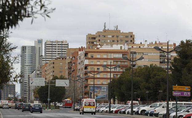 Vista del barrio de Campanar. 