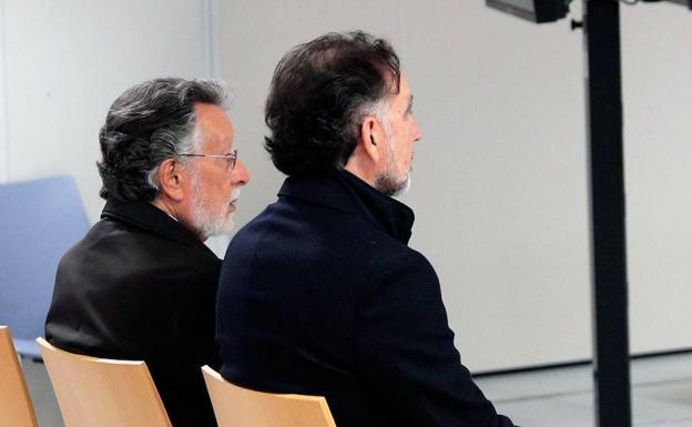 Alfonso Grau, en el banquillo de los acusados durante el juicio. 