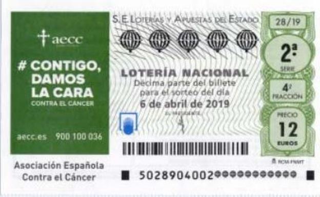 Loteria Nacional del sábado 6 de abril | El primer y segundo premio del sorteo de Lotería Nacional Especial Asociación Española Contra el Cáncer toca en la Comunitat Valenciana: Grao de Castellón, Algorfa y Elche