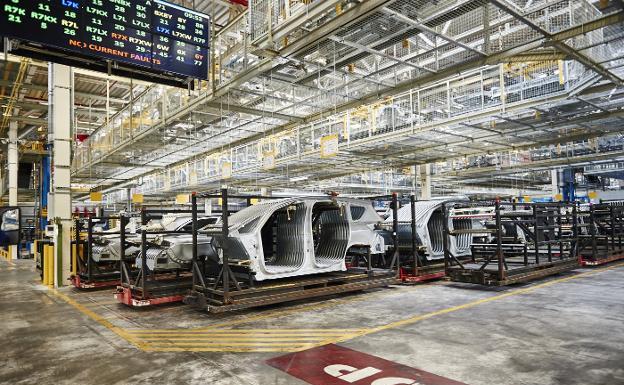 Interior de las instalaciones de la factoría de Ford en Almussafes.