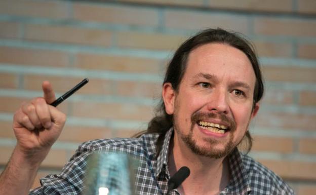 El candidato de Unidas Podemos a la presidencia del Gobierno, Pablo Iglesias. 