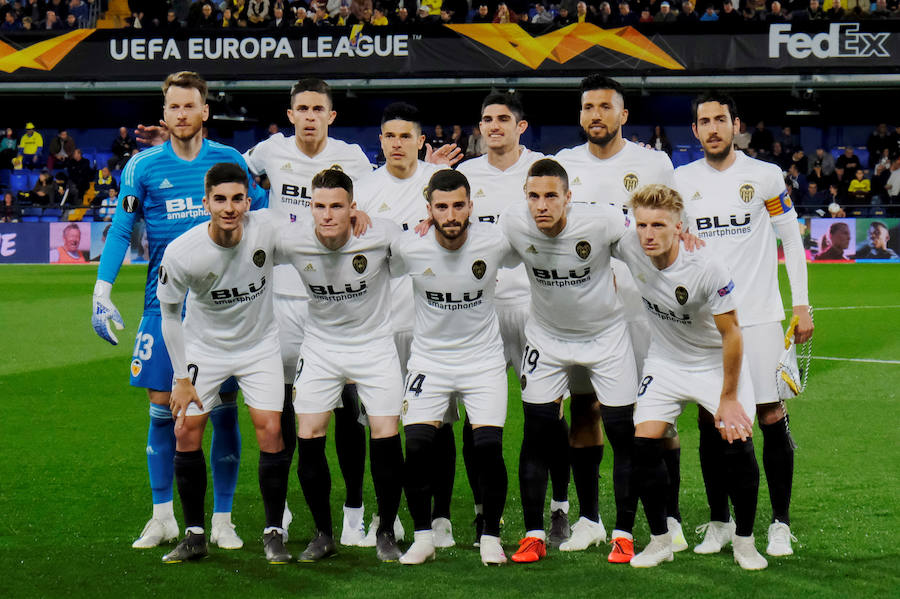 Las mejores fotos del partido de ida de cuartos de final de Europa League entre dos de los clubes de la Comunitat en el Estadio de la Cerámica