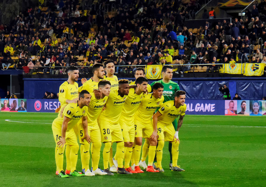 Las mejores fotos del partido de ida de cuartos de final de Europa League entre dos de los clubes de la Comunitat en el Estadio de la Cerámica