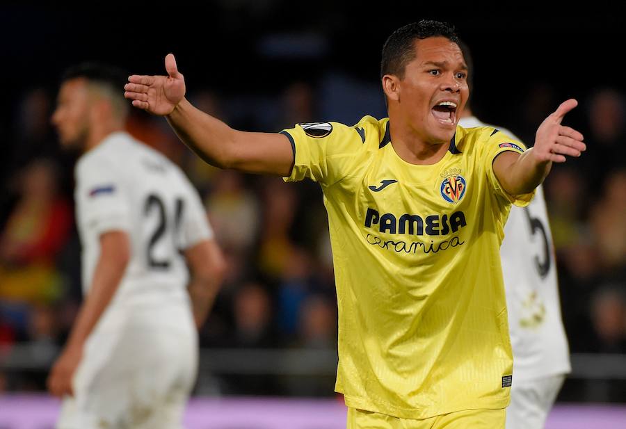 Las mejores fotos del partido de ida de cuartos de final de Europa League entre dos de los clubes de la Comunitat en el Estadio de la Cerámica