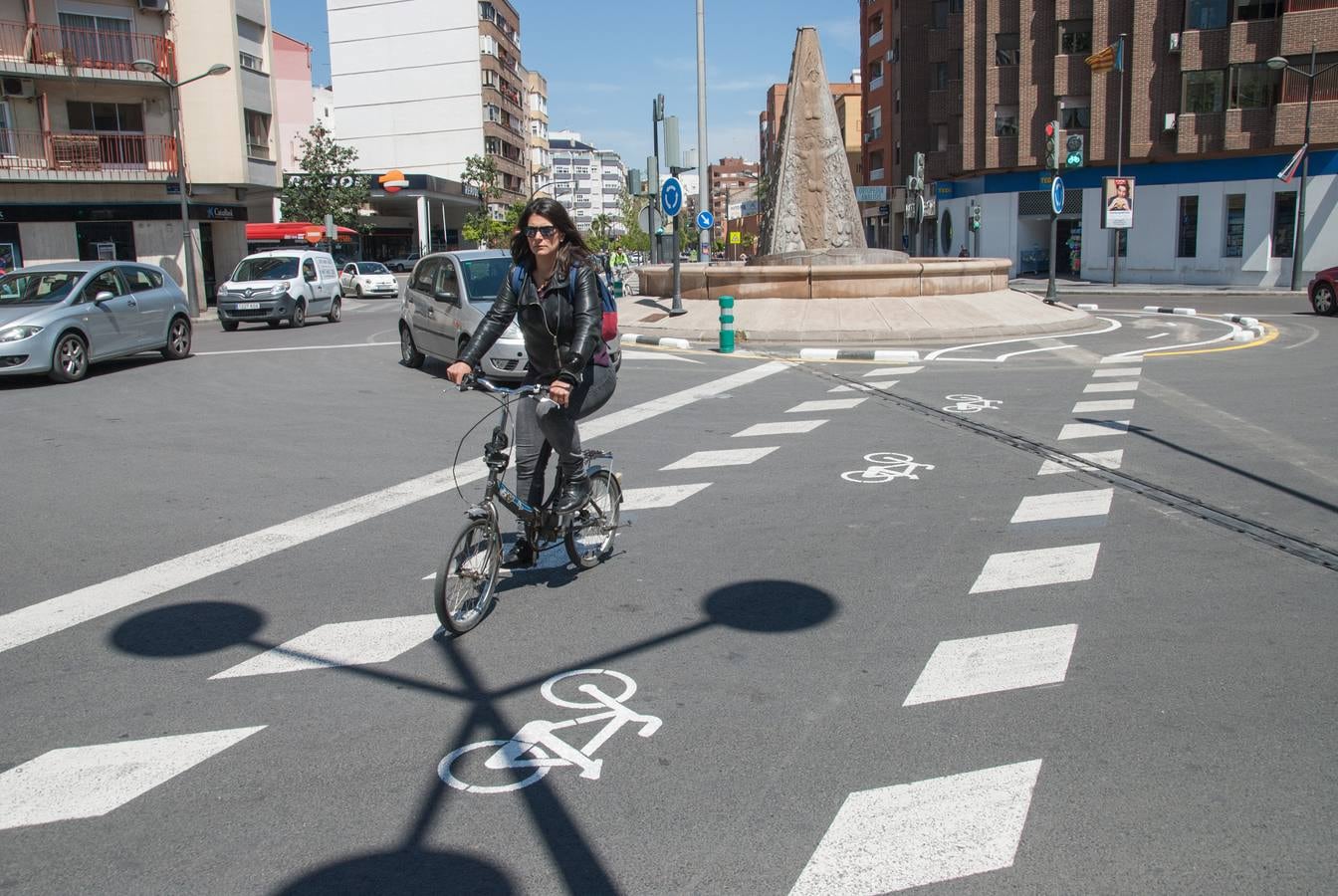 Queda abierto uno de los carriles bici más polémicos de Valencia 