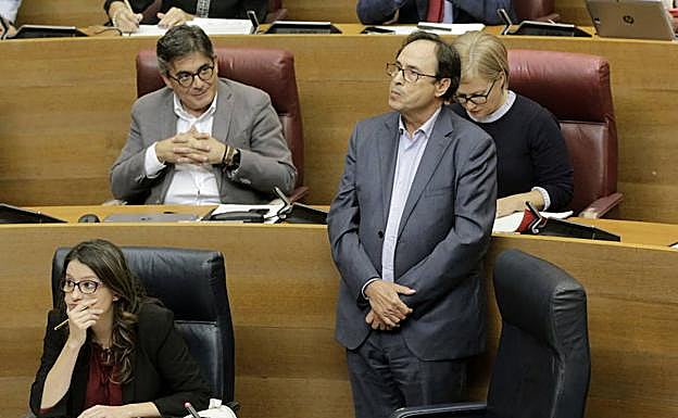 Mónica Oltra y Vicent Soler. 