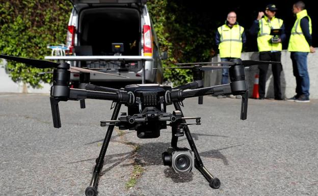 Ocho drones de tráfico vigilan ya las carreteras y envían imágenes a la DGT.
