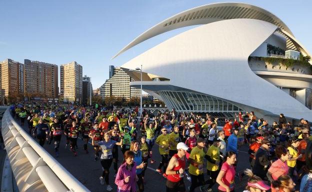 Inicio del último Maratón de Valencia.