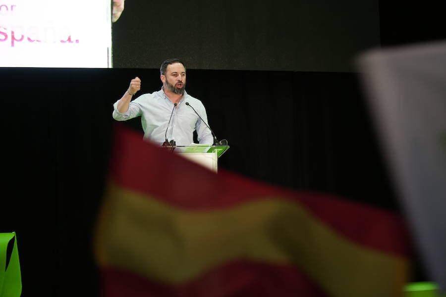 Miles de personas se dan cita en el Museo Príncipe Felipe para asistir al mitin de Vox con Santiago Abascal.