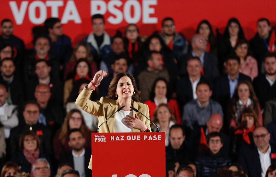 Fotos: Sánchez pide el voto para el PSOE en el cierre de campaña en Valencia
