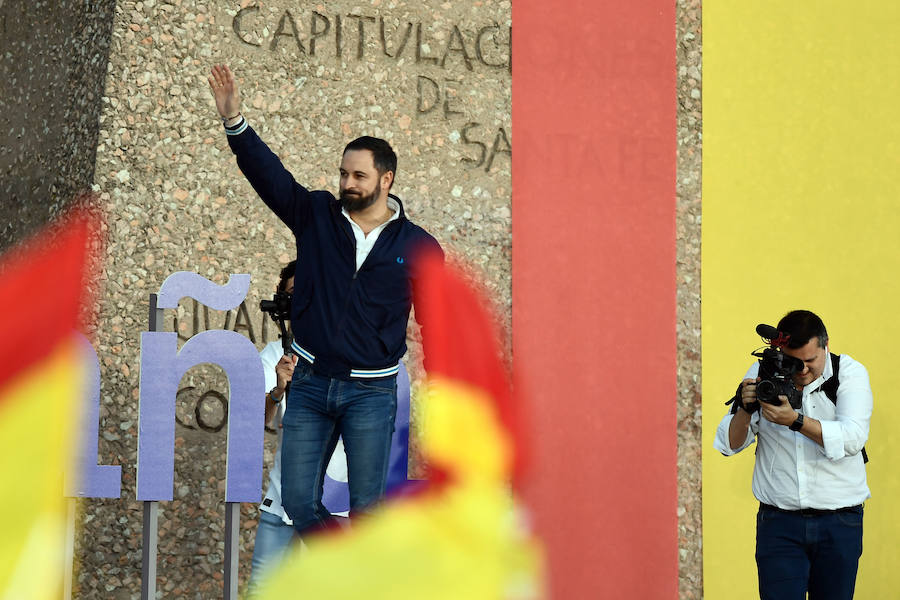 Fotos: Mitin de Vox en la plaza de Colón de Madrid