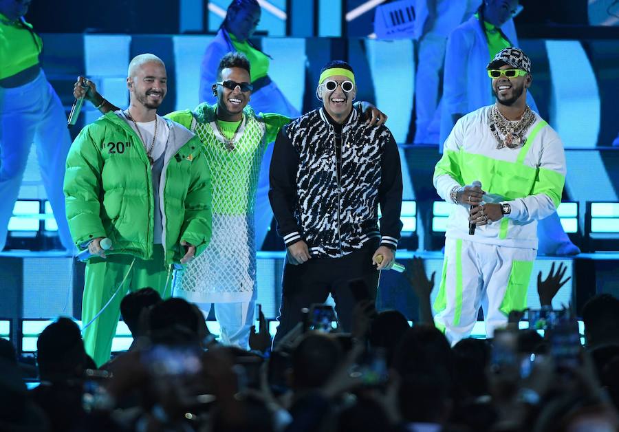 J Balvin, Ozuna, Daddy Yankee and Anuel AA-afp