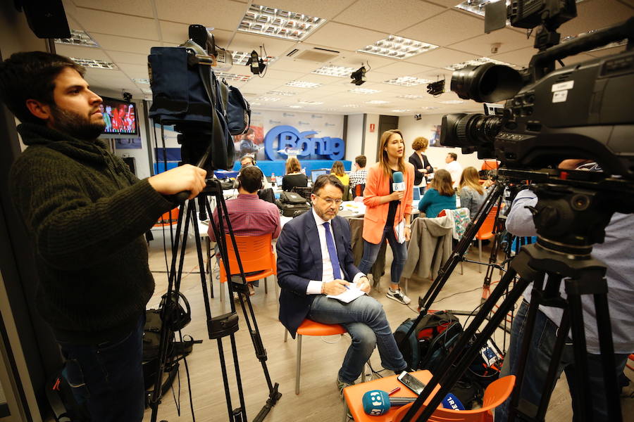 Fotos: Así espera el PP los resultados de las elecciones del 28A