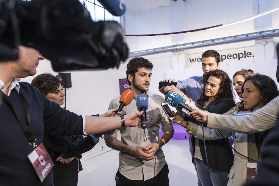 Fotos: Así espera Unidas Podemos los resultados de las elecciones del 28-A