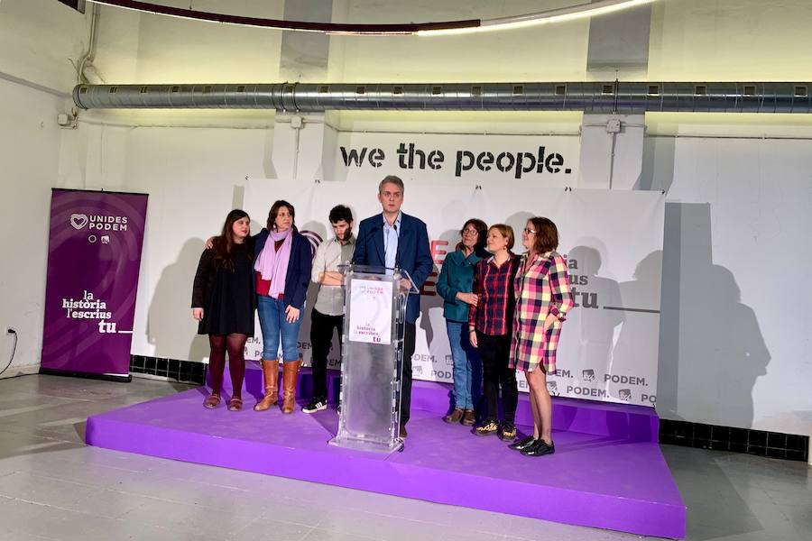 Fotos: Así espera Unidas Podemos los resultados de las elecciones del 28-A