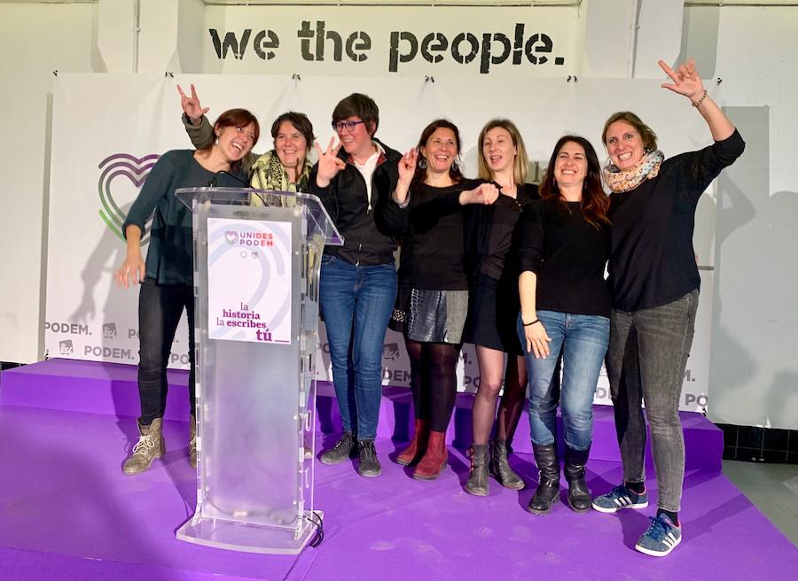 Fotos: Así espera Unidas Podemos los resultados de las elecciones del 28-A