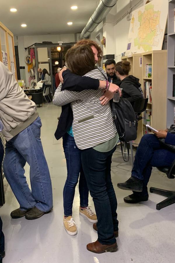 Fotos: Así espera Unidas Podemos los resultados de las elecciones del 28-A