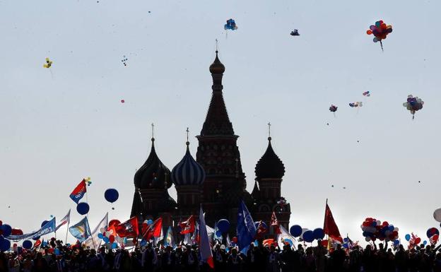80 detenidos en Rusia durante las manifestaciones del 1 de Mayo