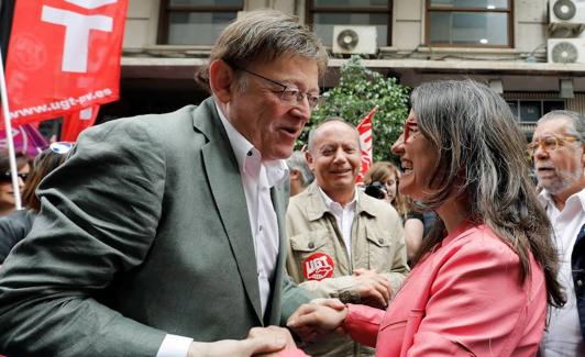 Puig y Oltra coinciden por primera vez en público tras las elecciones del 28-A