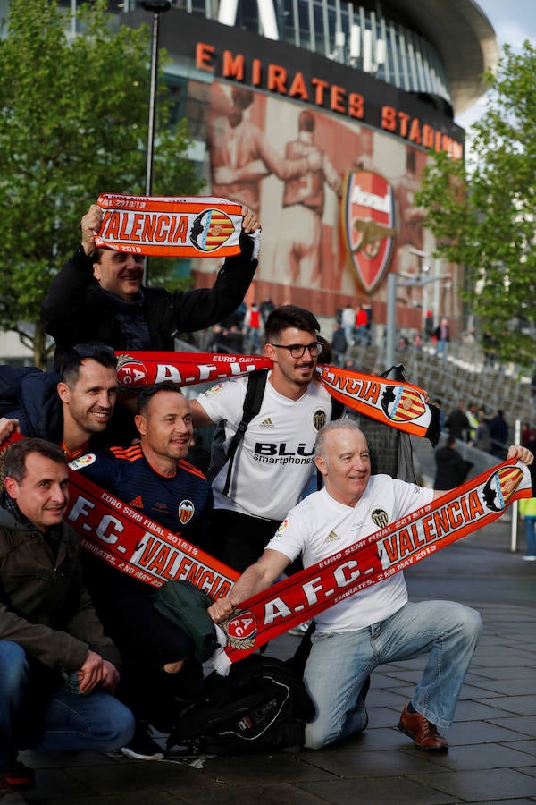 Fotos: La afición del Valencia CF en Londres