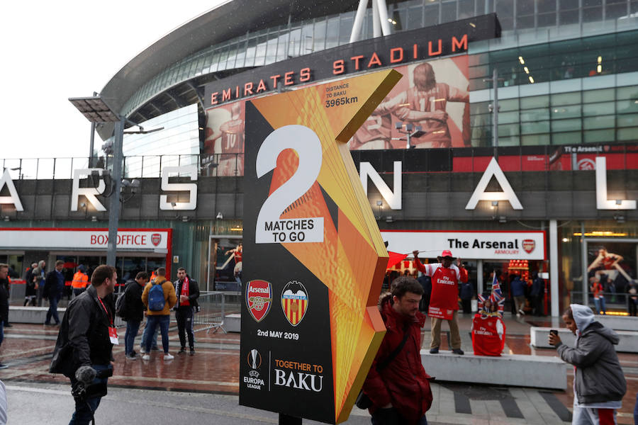 Estas son las mejores imágenes que deja el partido de ida de semifinales de la liga europea en el Emirates Stadium