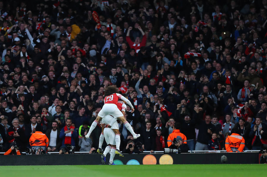 Estas son las mejores imágenes que deja el partido de ida de semifinales de la liga europea en el Emirates Stadium