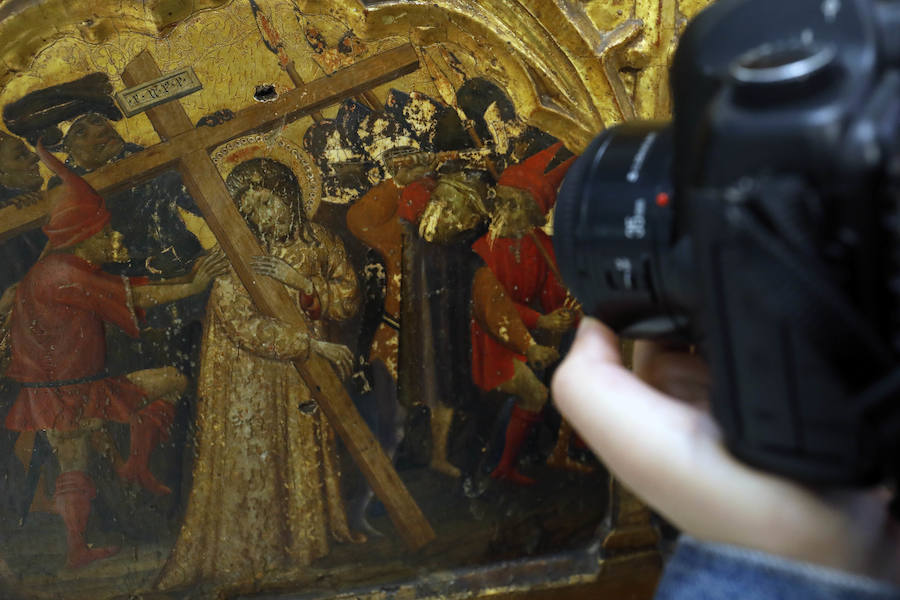 Fotos: Predela del Centenar de la Ploma, antes de su restauración