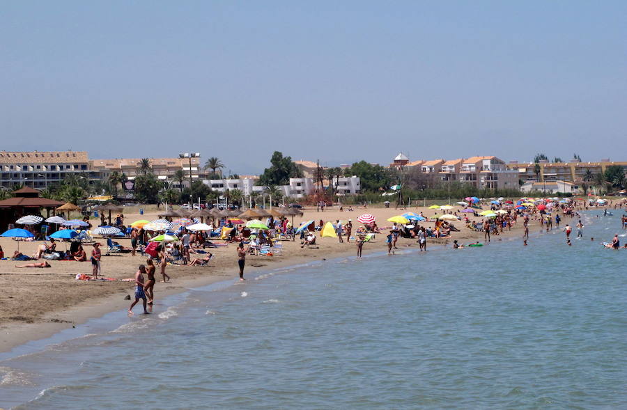 La playa Raset de Dénia (Alicante). 