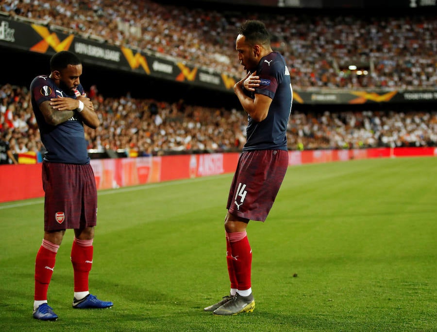 Las mejores fotos del partido de vuelta de semifinales de Europa League disputado en Mestalla