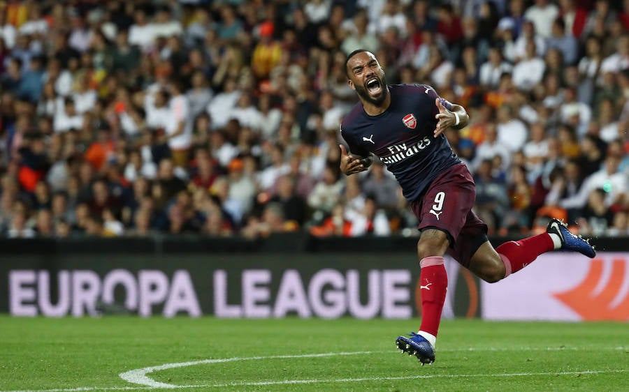 Las mejores fotos del partido de vuelta de semifinales de Europa League disputado en Mestalla